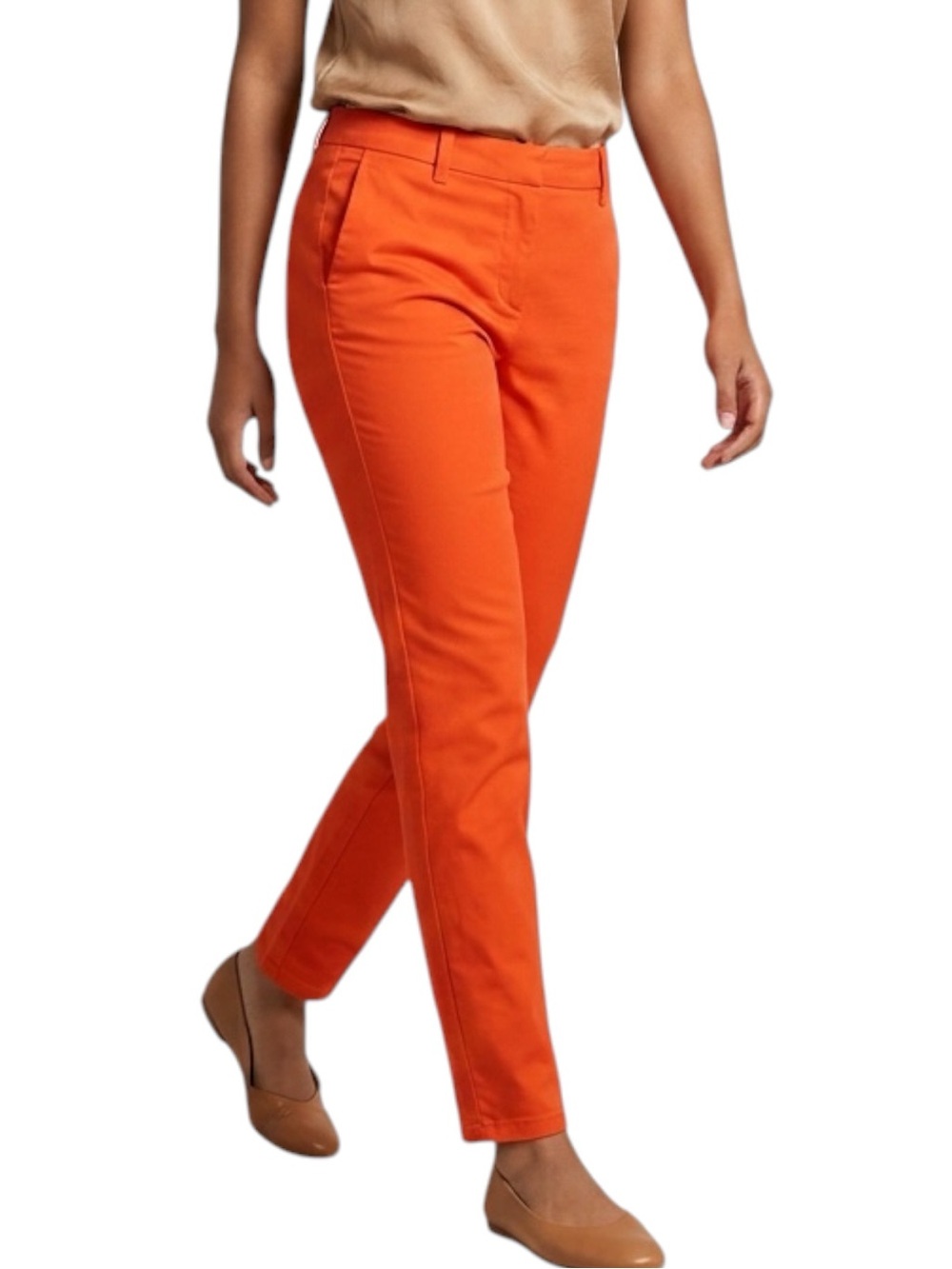Kate Spade Saturday Orange Coastal CowGirl Slim Pants Size 6